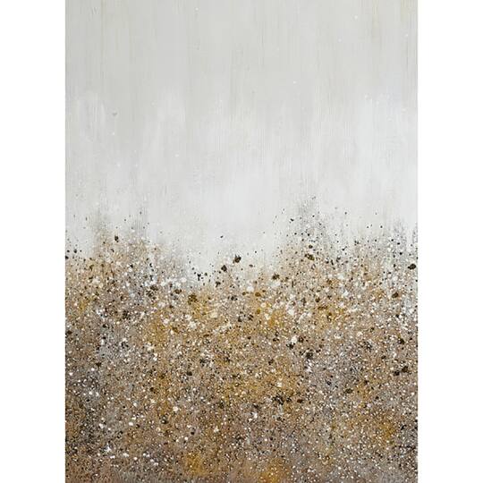 CosmoLiving by Cosmopolitan Gold Contemporary Abstract Wall Art Set